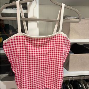 All in motion Gingham Workout Top